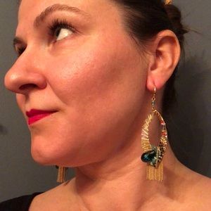 Fun colorful costume earrings